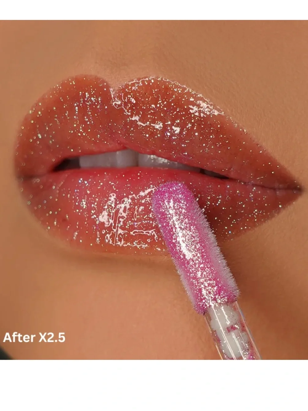 Queen Cosmetics. Moon Stones. Diamond Shimmer High Shine Lip Gloss Lavender Pink